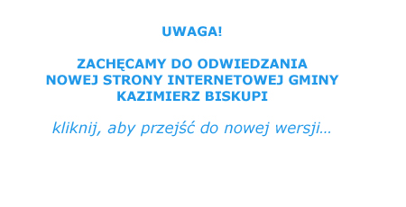 Nowa strona internetowa Gminy Kazimierz Biskupi
