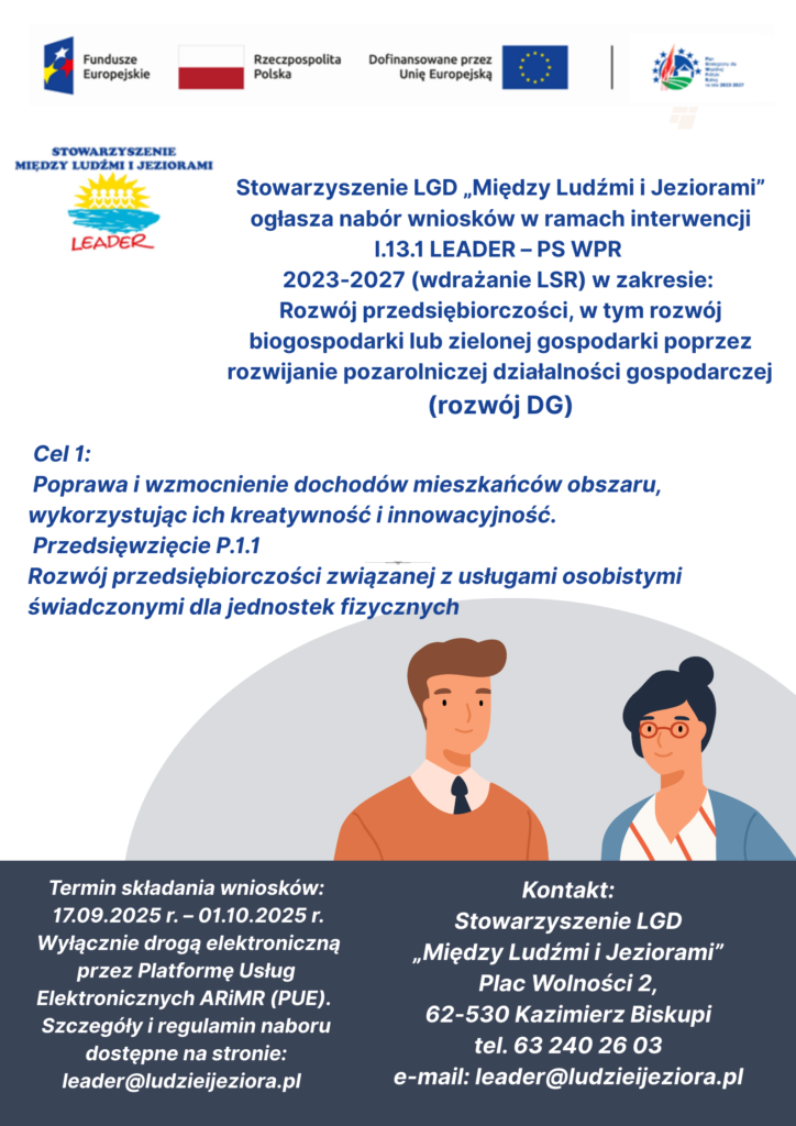 Rozwój przedsiębiorczości, w tym rozwój biogospodarki lub zielonej gospodarki poprzez rozwijanie pozarolniczej działalności gospodarczej