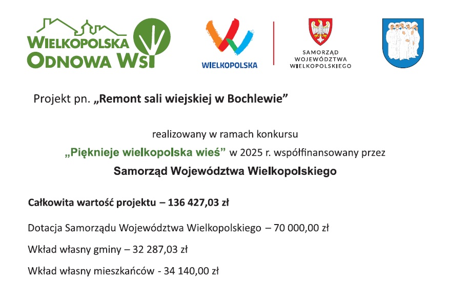 „Remont sali wiejskiej w Bochlewie”