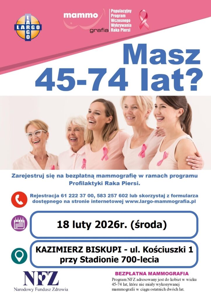 Bezpłatna mammografia w ramach programu Profilaktyka Raka Piersi
