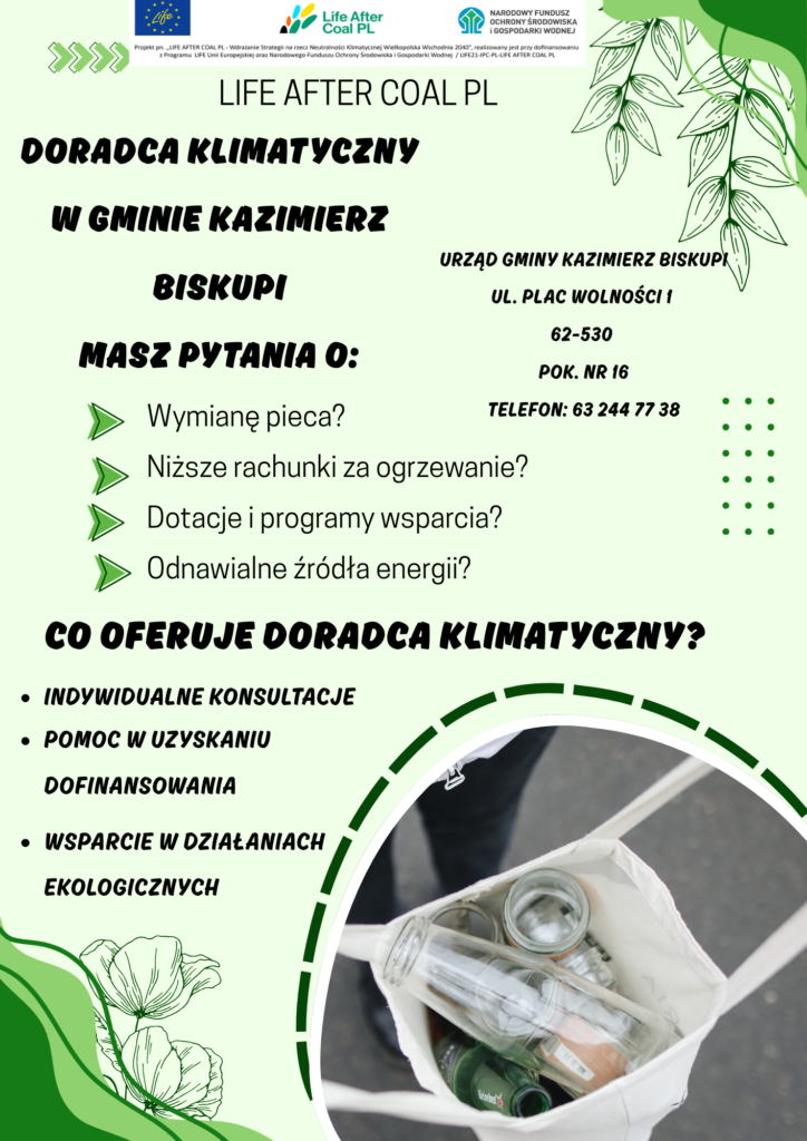 Doradca klimatyczny w Gminie Kazimierz Biskupi