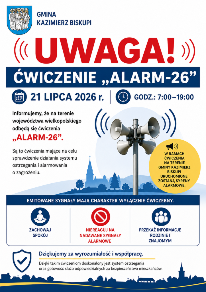 Uwaga! Ćwiczenia „ALARM-26”